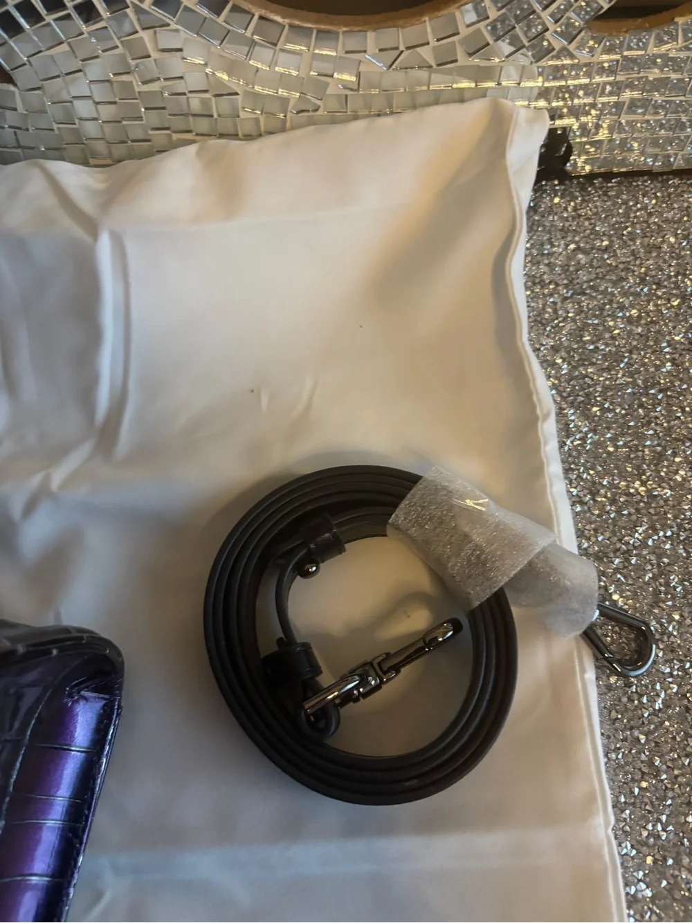 ⭐️Brahmin Cami Heroic Purple Kingstone Leather Satchel Handbag
